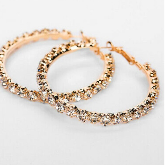NEW 18k gold plated hoop earrings - Picture 4 of 5